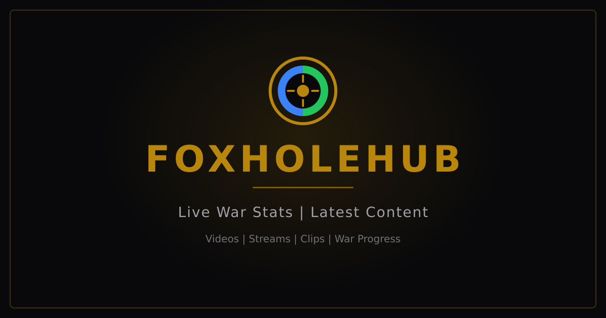 Screenshot of FoxholeHub